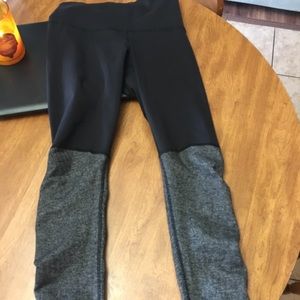 LuluLemon high waist herringbone and black pants